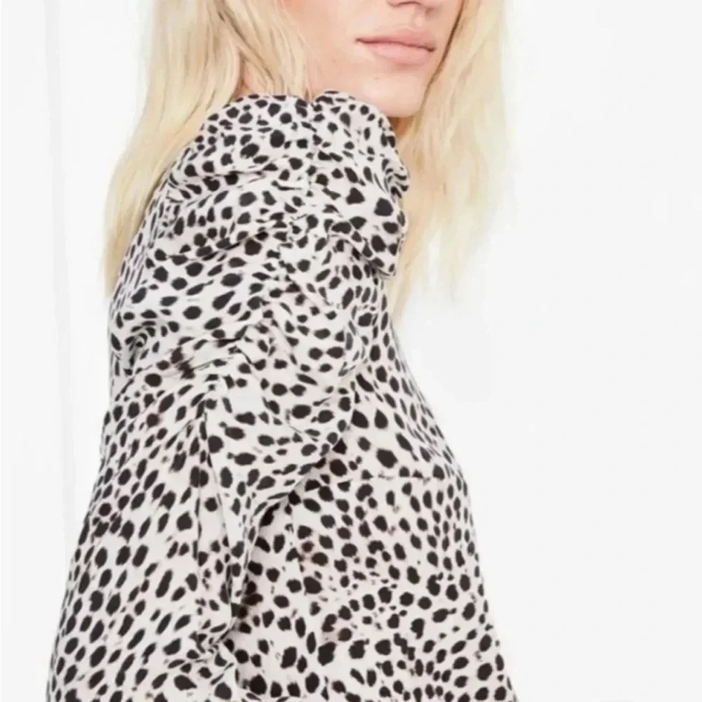 Lovely Anine Bing Animal Print Mini Dress size M - Picture 7 of 8
